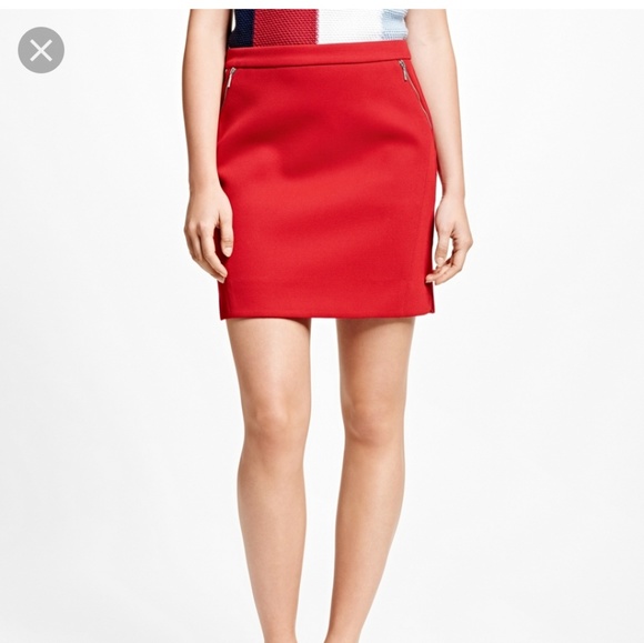 Red Brooks Brother skirt - Picture 1 of 4